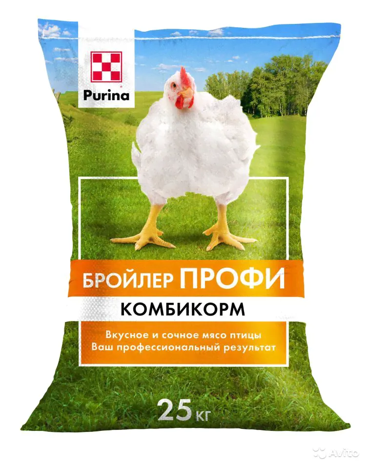 Комбикорм «Стартер» ПРОФИ для бройлеров Purina 25 кг