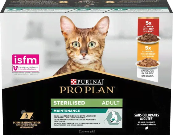 Purina PURINA Pro Plan Delicate Indyk ryba w sosie Multipack - mokra karma dla kota - 10x85 g-1