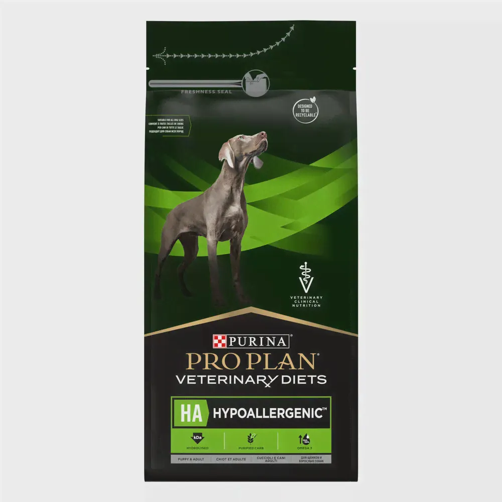 PRO PLAN® Veterinary Diets Purina HA Hypoallergenic Сухой диетический корм для собак при пищевой непереносимости, 1,3 кг-4