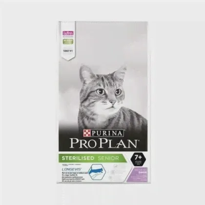 Purina Pro Plan Сухой корм для пожилых кастрированных котов и стерилизованных кошек с индейкой (Sterilized 7+) 1226329112381722 123971101236900412369004, 1,5 кг, 24879 (2 шт)