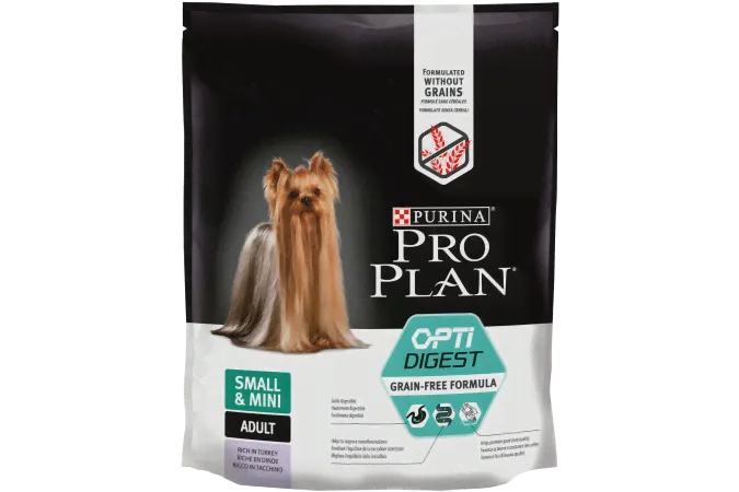Корм Purina Pro Plan Opti Digest Grain Free Small & Mini для собак с индейкой 700 г