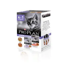 Влажный корм Purina Pro Plan Junior для котят с индейкой и говядиной, промо-набор 4+1 - 85 г