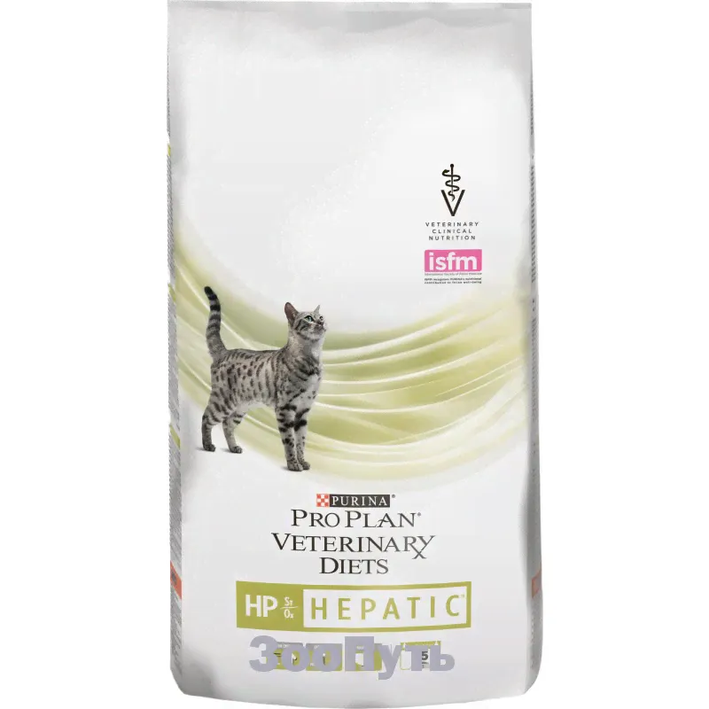 Сухой корм Purina Pro Plan Veterinary Diets HP для кошек при хронической печеночной недостаточности, пакет, 1,5 кг