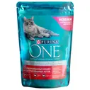 Корм для кошек Purina ONE 200г для стерилизованных кошек и котов с лососем пшеницей и тунцом