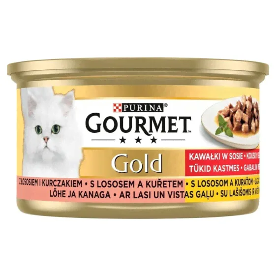 Корм для котов Purina Курица Лососевый 85 g