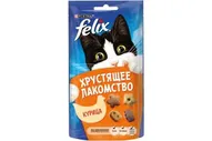 Purina Felix хрустящее лакомство для взрослых кошек с курицей, 60г АКЦИЯ!