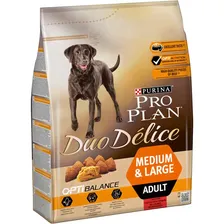 Сухой корм Purina Pro Plan Duo Delice для взрослых собак средних и крупных пород с говядиной и рисом - 2,5 кг