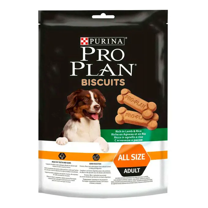 Лакомство Purina Pro Plan Biscuits с ягненком и рисом для собак 400 г