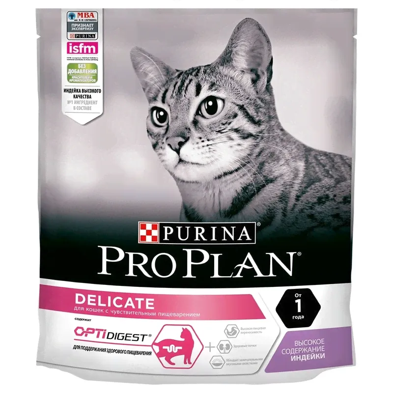 Purina Pro Plan Delicate при чувствительном пищеварении, с индейкой 400 г-0