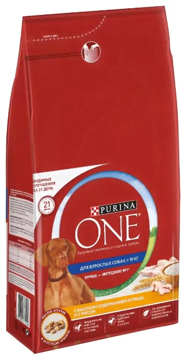 Сухой корм для собак Purina ONE курица с рисом 3.8 кг-0