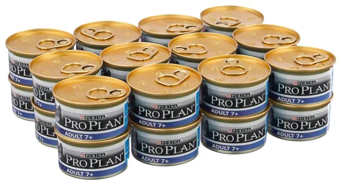 Корм для пожилых кошек Purina Pro Plan Adult 7+ с тунцом 24шт. х 85 г (паштет)-0