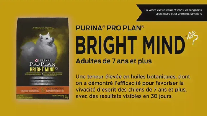Purina® Pro Plan® Bright Mind™ Adulte de 7 ans et plus