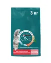 Purina One Сухой корм для стерилизованных кошек и кастрированных котов с лососем