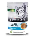 Purina Pro Plan Sterilised Nutri Savour влажный корм ПАШТЕТ для стерилизованных кошек и кастрированных котов с треской 85 гр