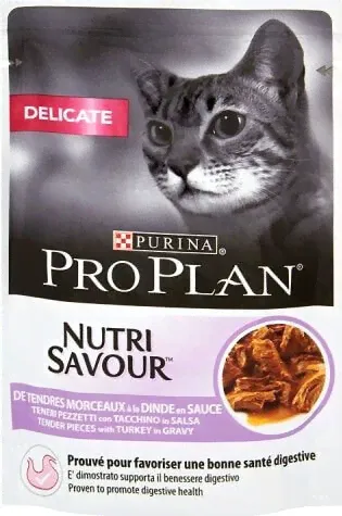 Purina Pro Plan Delicate Nutrisavour Indyk 85g-0