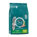 Корм сухой Purina One для взрослых кошек живущих в домашних условиях с индейкой и цельными злаками, 3кг