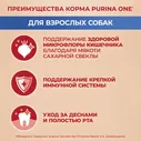 Сухой корм для собак мелких пород Purina One Мини Взрослая, с говядиной и рисом