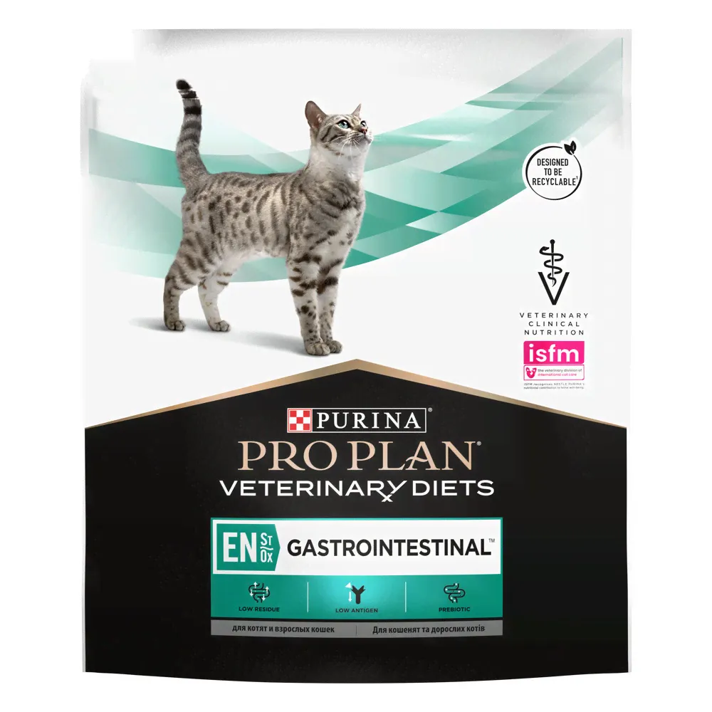 Purina (Пурина) Vet diets Cat GASTROINTESTINAL (EN) сухой корм для кошек при расстройствах пищеварения 400 г-0