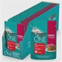 Влажный корм для кошек Purina ONE для стерилизованных кошек с говядиной и морковью 75 г х 26 шт.