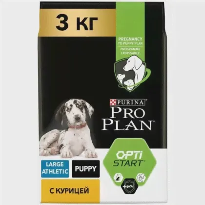 Сухой корм для щенков Purina Pro Plan Puppy Large Athletic, с ягненком (3 кг) для крупных пород-0