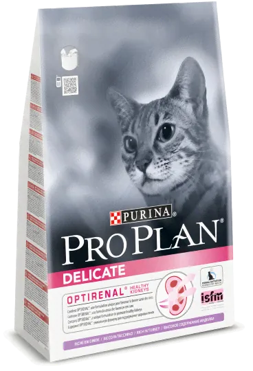 Purina Pro Plan Delicate 7+ для взрослых кошек и котов с чувствительным пищеварением старше семи лет индейка