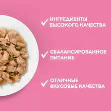 Корм влажный Purina One для котят с курицей и морковью, 75г