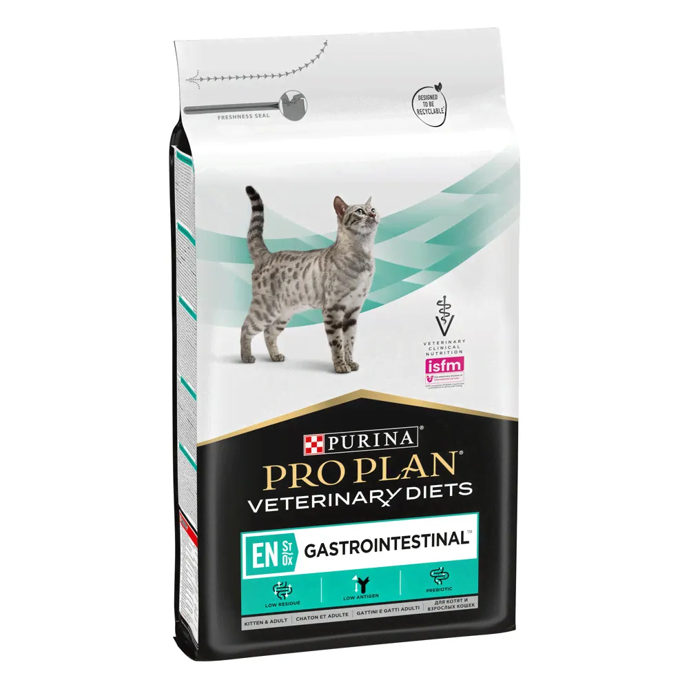 PRO PLAN® Veterinary Diets Purina EN ST/OX Gastrointestinal Сухой диетический корм для кошек при расстройствах пищеварения, 5 кг-0