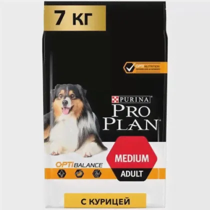Purina Pro Plan Сухой корм для взрослых собак с курицей (Medium Adult Chicken) - 1235017912272385 | Medium Adult Chicken 1,5 кг 19630 (2 шт)