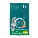 Purina One сухой корм для взрослых стерилизованных кошек с лососем - 3 кг