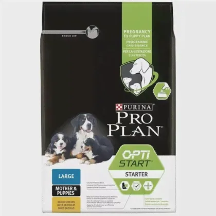 Сухой корм для щенков Purina Pro Plan Starter для крупных пород от 25 кг с мощным телосложением, Курица (3 кг)