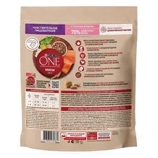 Сухой корм для взрослых собак мелких пород Purina ONE Мини Чувствительная, с чувствительным пищеварением, с лососем и рисом