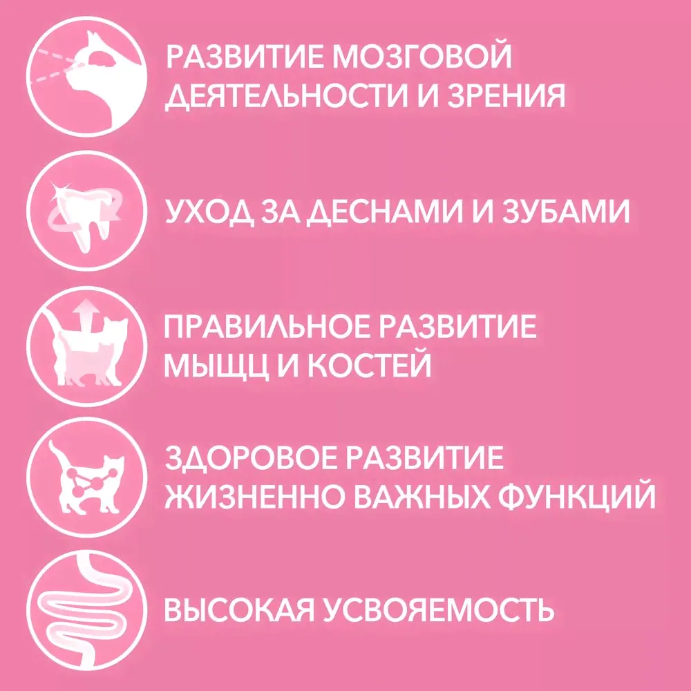 Корм влажный Purina One для котят с курицей и морковью, 75г-2