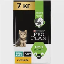 Сухой корм Purina Pro Plan Optistart Small&Mini Puppy для щенков мелких пород с курицей и рисом 700г 12272382