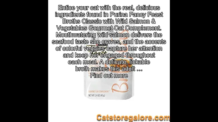 Purina Fancy Feast Broths Classic With Wild Salmon & Vegetables Adult Wet Cat Food - 1.4 oz. Pouch