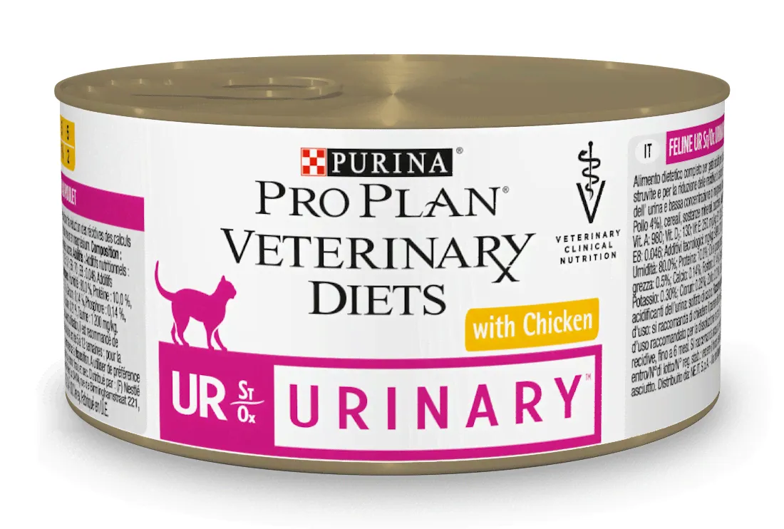 Влажный лечебный корм для кошек при МКБ Purina UR c курицей 195гр. https://www.magazindoberman.ru/products/purina-nestle-vet-dieta-konservy-195-g-dlya-koshek-pri-2 5494 143.0 RUB-0