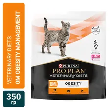 Сухой корм для кошек Purina Pro Plan Veterinary diets OM St/Ox Obesity Management для снижения веса 350г
