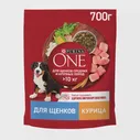Сухой корм для щенков Purina One с курицей и рисом 700г