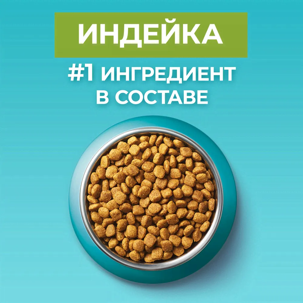 Сухой корм для кошек Purina ONE для стерилизованных с индейкой 9.75кг-4