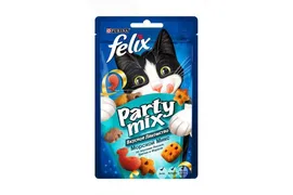 Purina Felix Party Mix лакомство для кошек Морской микс 60 гр
