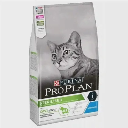 Сухой корм для стерилизованных кошек Purina Pro Plan Sterilised с комплексом Optirenal, с кроликом (3 кг)-0