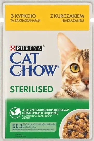 Purina Purina Cat Chow Mokra Karma Dla Kota Sterilised Kura 85g