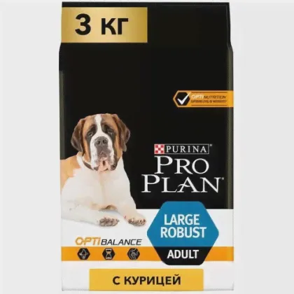 Сухой корм Purina Pro Plan Optihealth для взрослых собак крупных пород мощного телосложения с курицей и рисом 14кг 12272436
