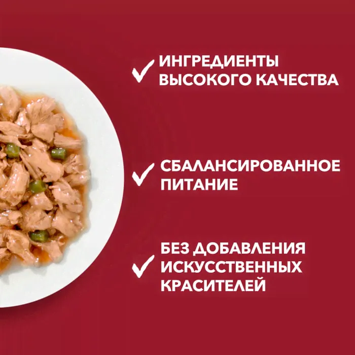 Влажный корм для активных взрослых собак мелких и карликовых пород Purina ONE Мини, с говядиной, картофелем и морковью в подливе, Пауч