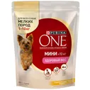 Сухой корм Purina One Мини Здоровый Вес для собак мелких пород с индейкой и рисом, 600 г