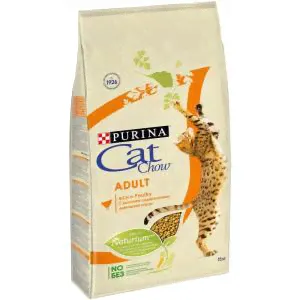Корм для кошек Purina Cat Chow Adult, 15 кг, домашняя птица-0