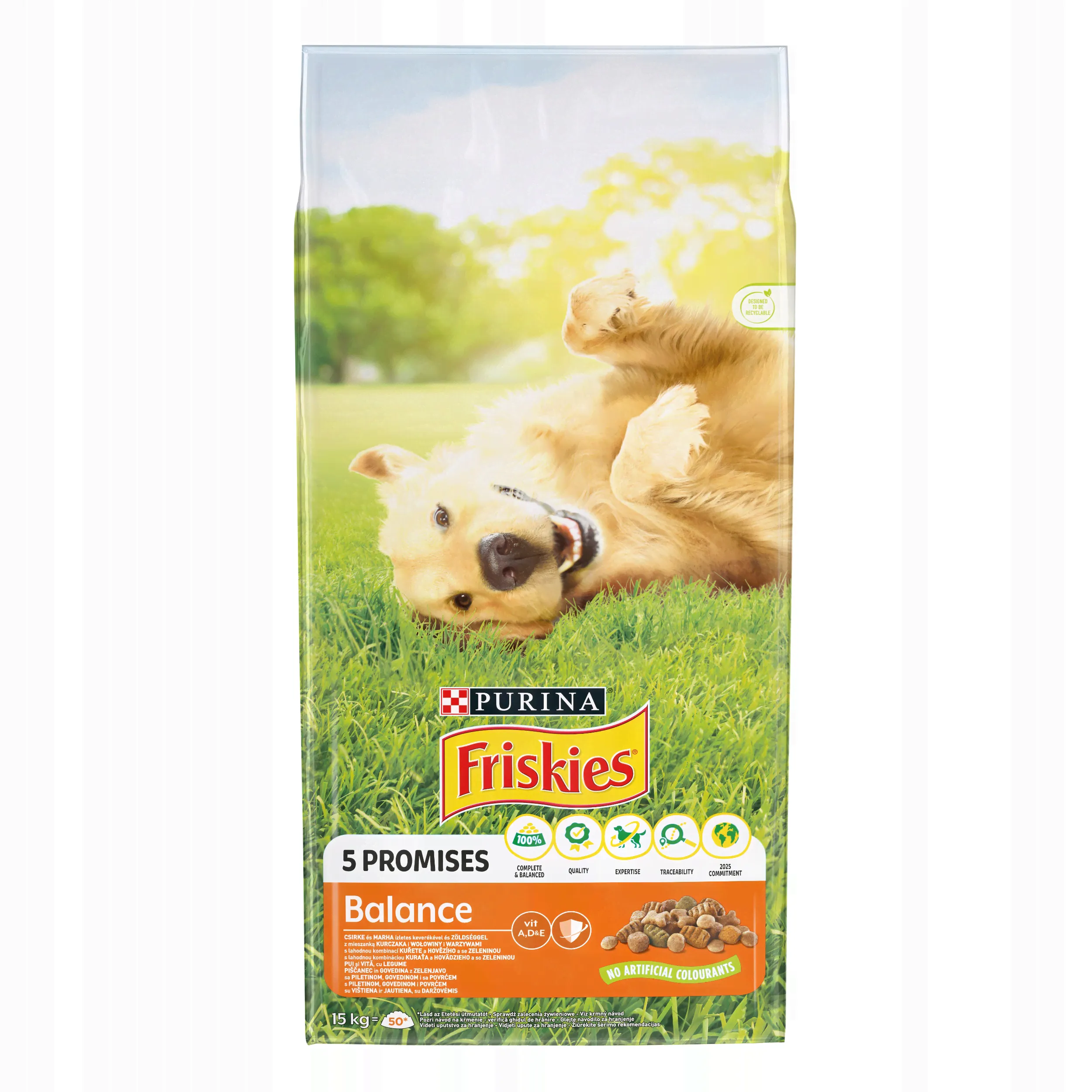 Purina FRISKIES Balance корм для собак курица 15 кг