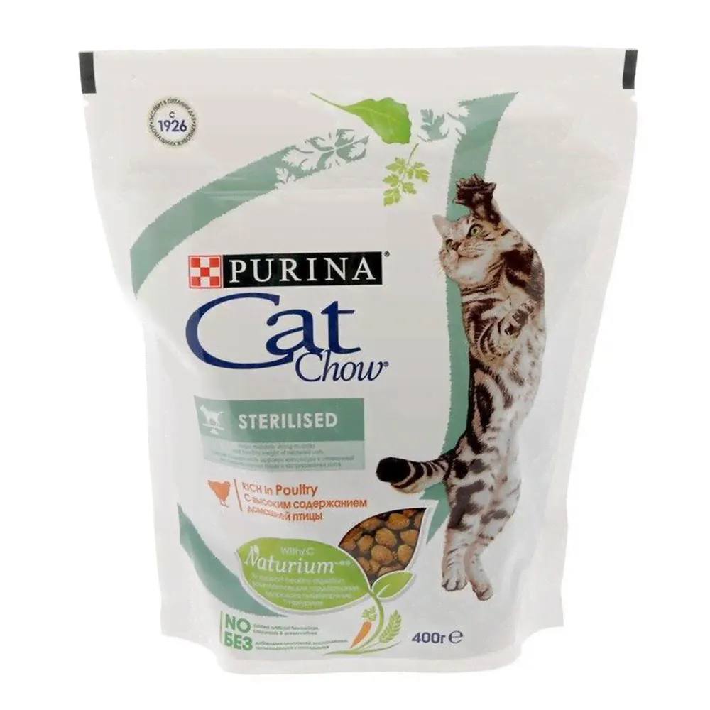 Корм Purina Cat Chow для стерилизованных кошек и кастрированных котов