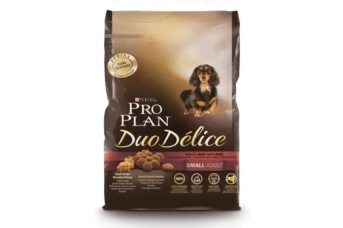 Purina Pro Plan Duo Delice для взрослых собак мелких пород говядина-0