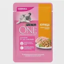 Влажный корм для котят Purina ONE с курицей, с морковью 26 шт. х 75 г (кусочки в желе)