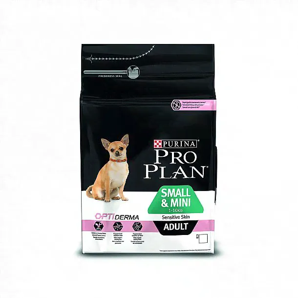 Purina Pro Plan Small & Mini Adult Sensitive Skin для взрослых собак мелких и карликовых пород с чувствительной кожей, лосось-0